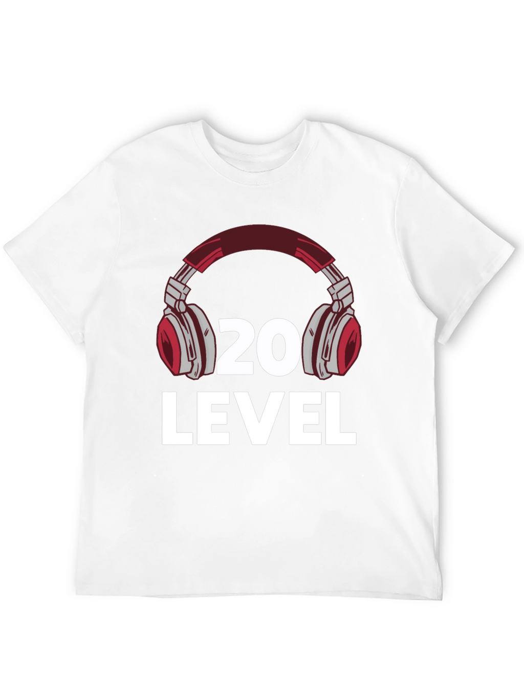 Level 20 Headphone Graphic T-Shirt