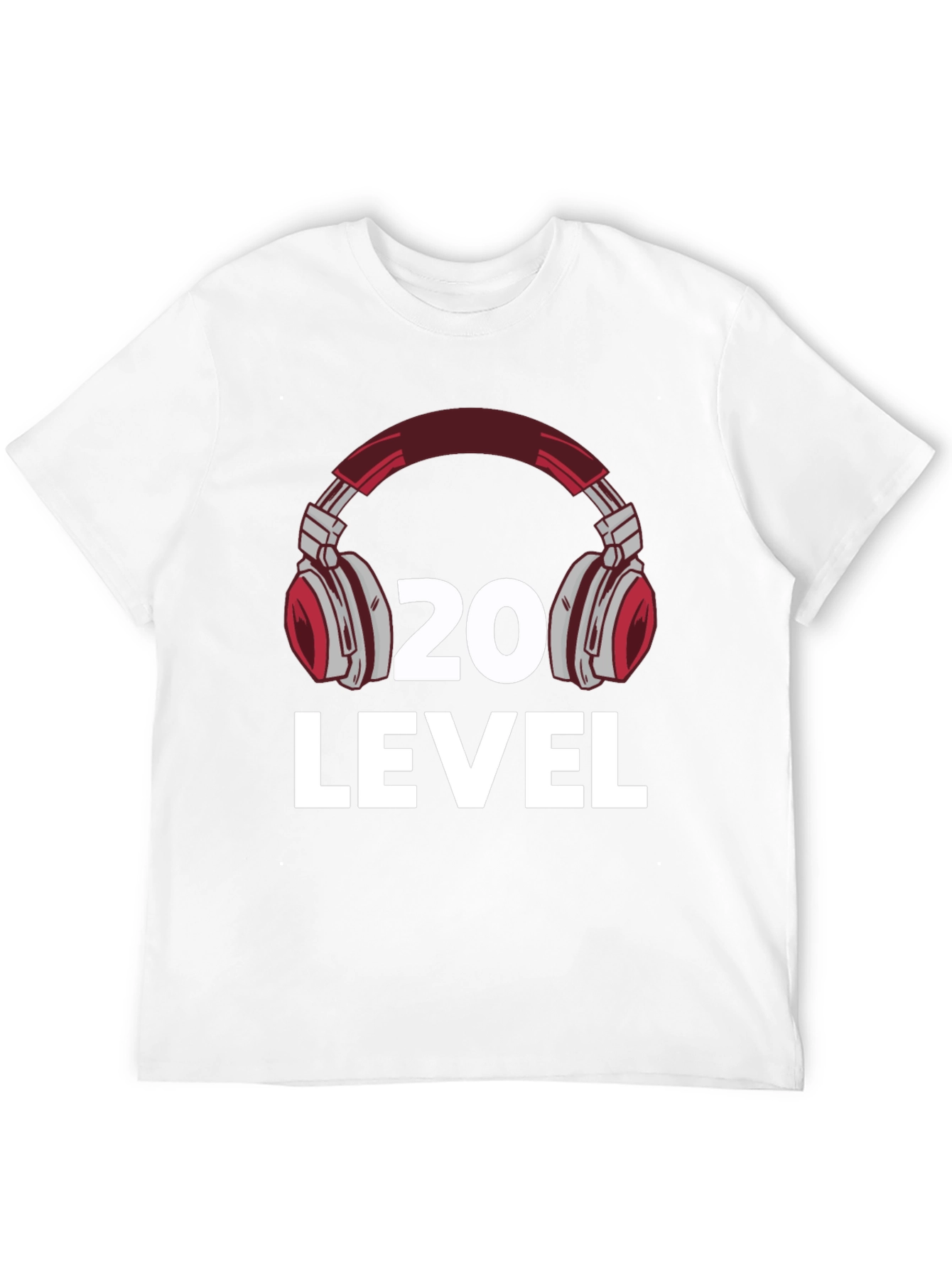 Level 20 Headphone Graphic T-Shirt