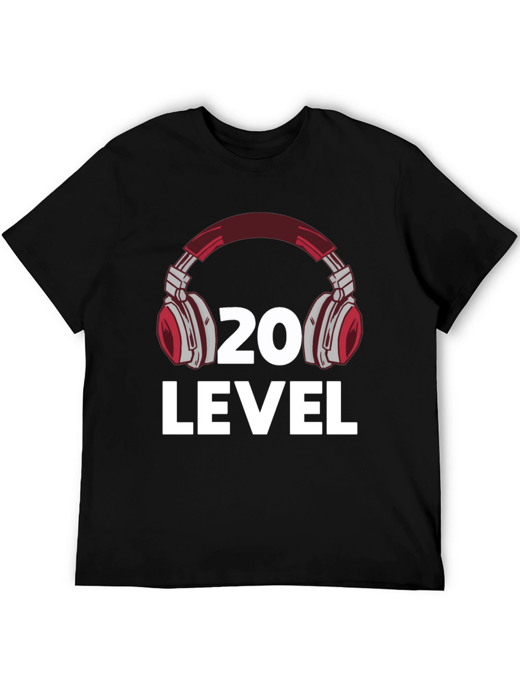 Level 20 Headphone Graphic T-Shirt