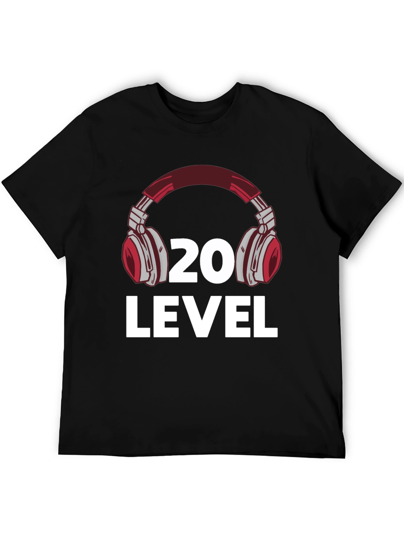 Level 20 Headphone Graphic T-Shirt