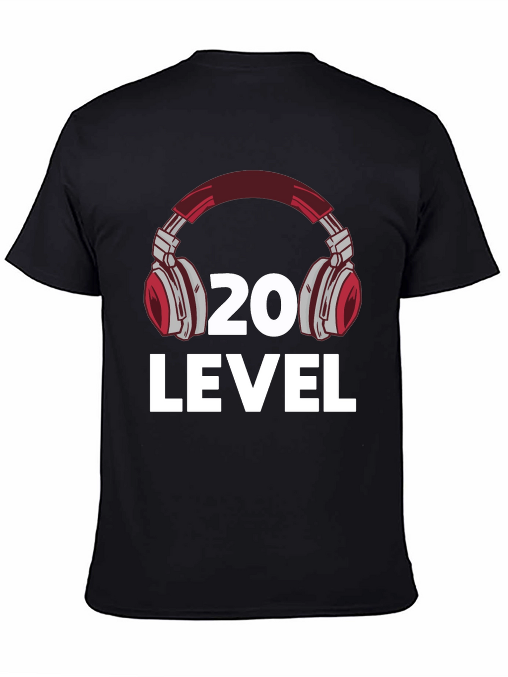 Level 20 Headphone Graphic T-Shirt