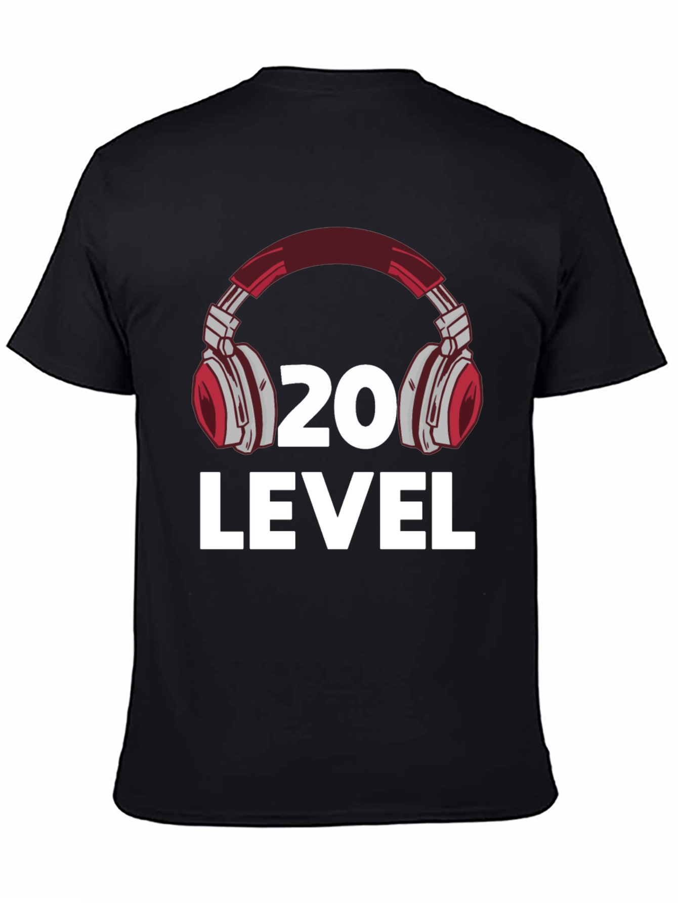 Level 20 Headphone Graphic T-Shirt