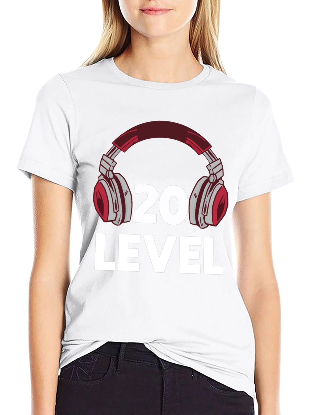 Level 20 Headphone Graphic T-Shirt