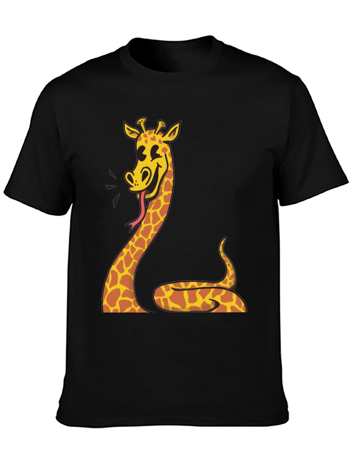 Giraffe Snake Funny Graphic Tee