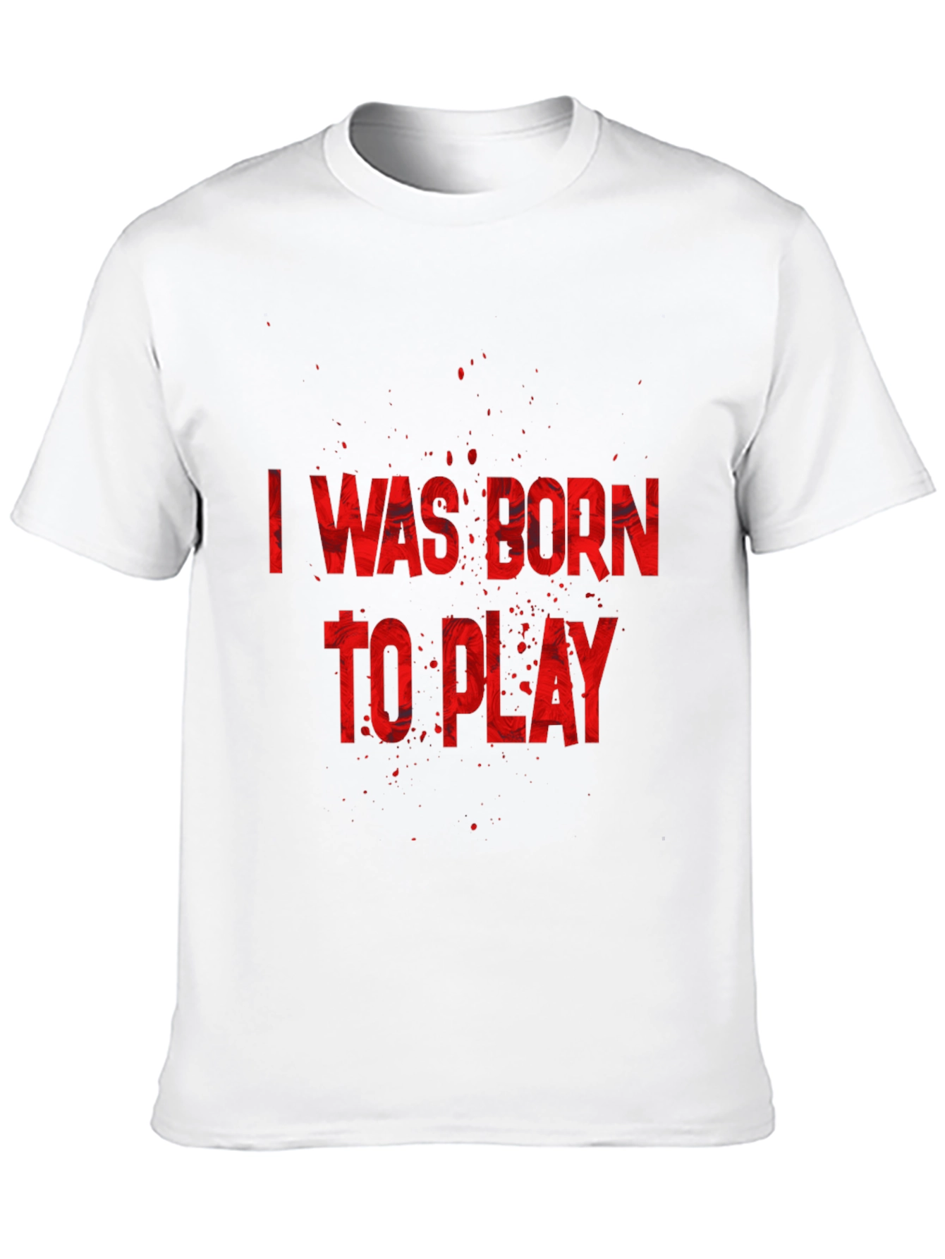 Born to Play Graphic Tee - Black