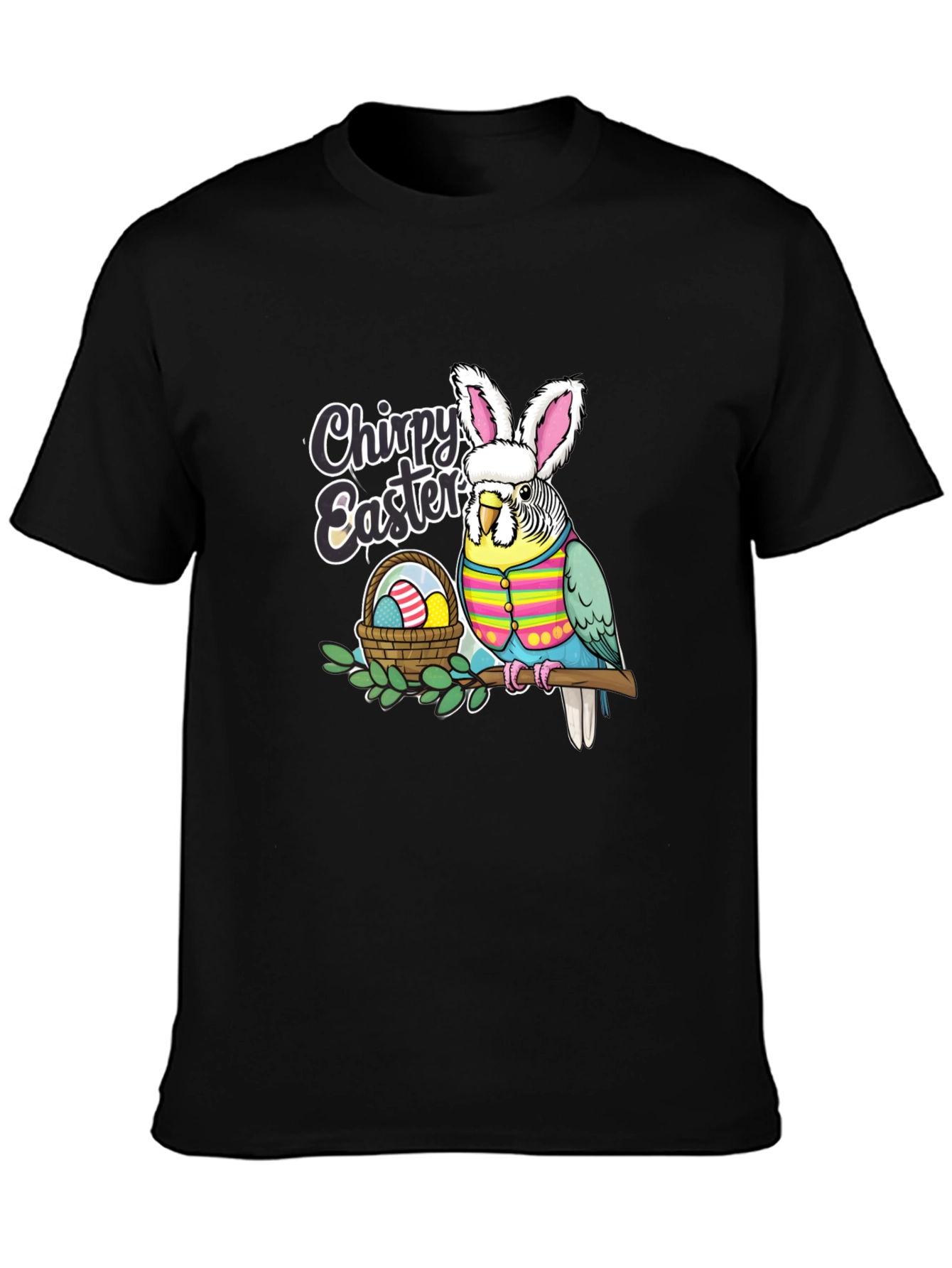 Chirpy Easter Budgie T-Shirt