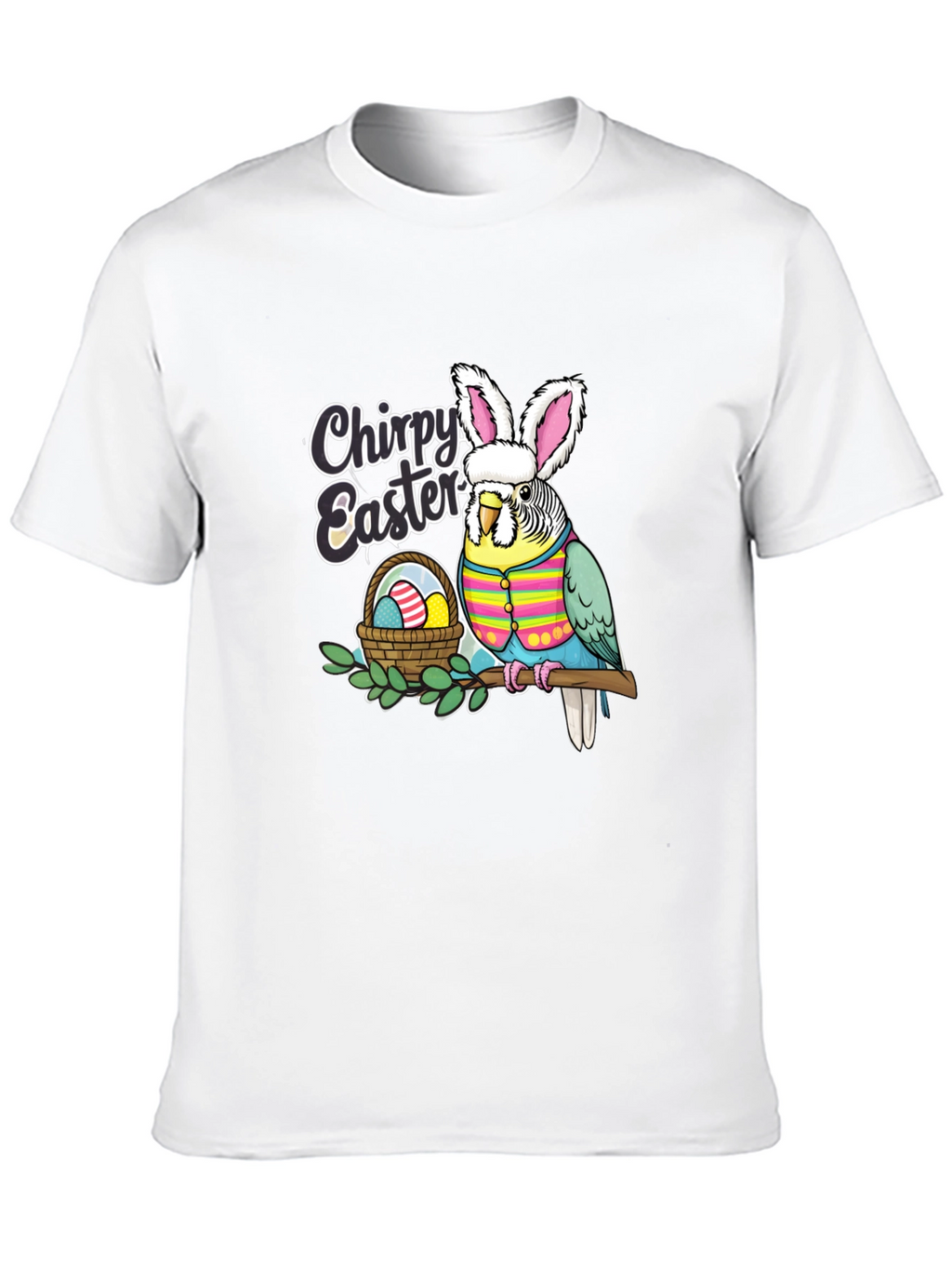 Chirpy Easter Budgie T-Shirt
