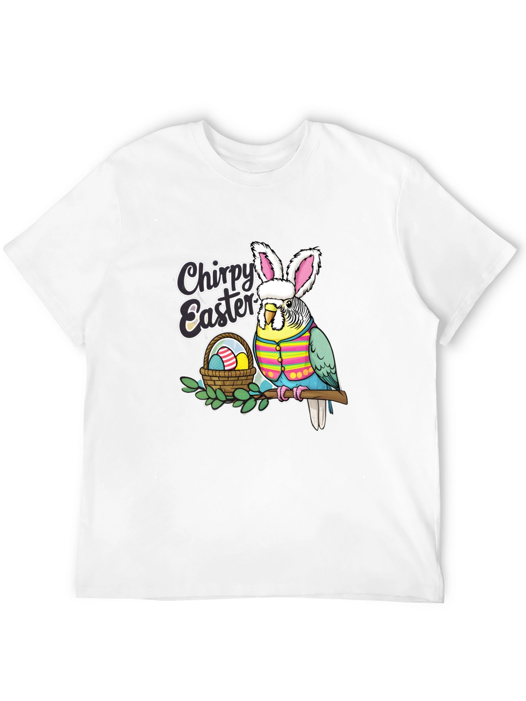 Chirpy Easter Budgie T-Shirt