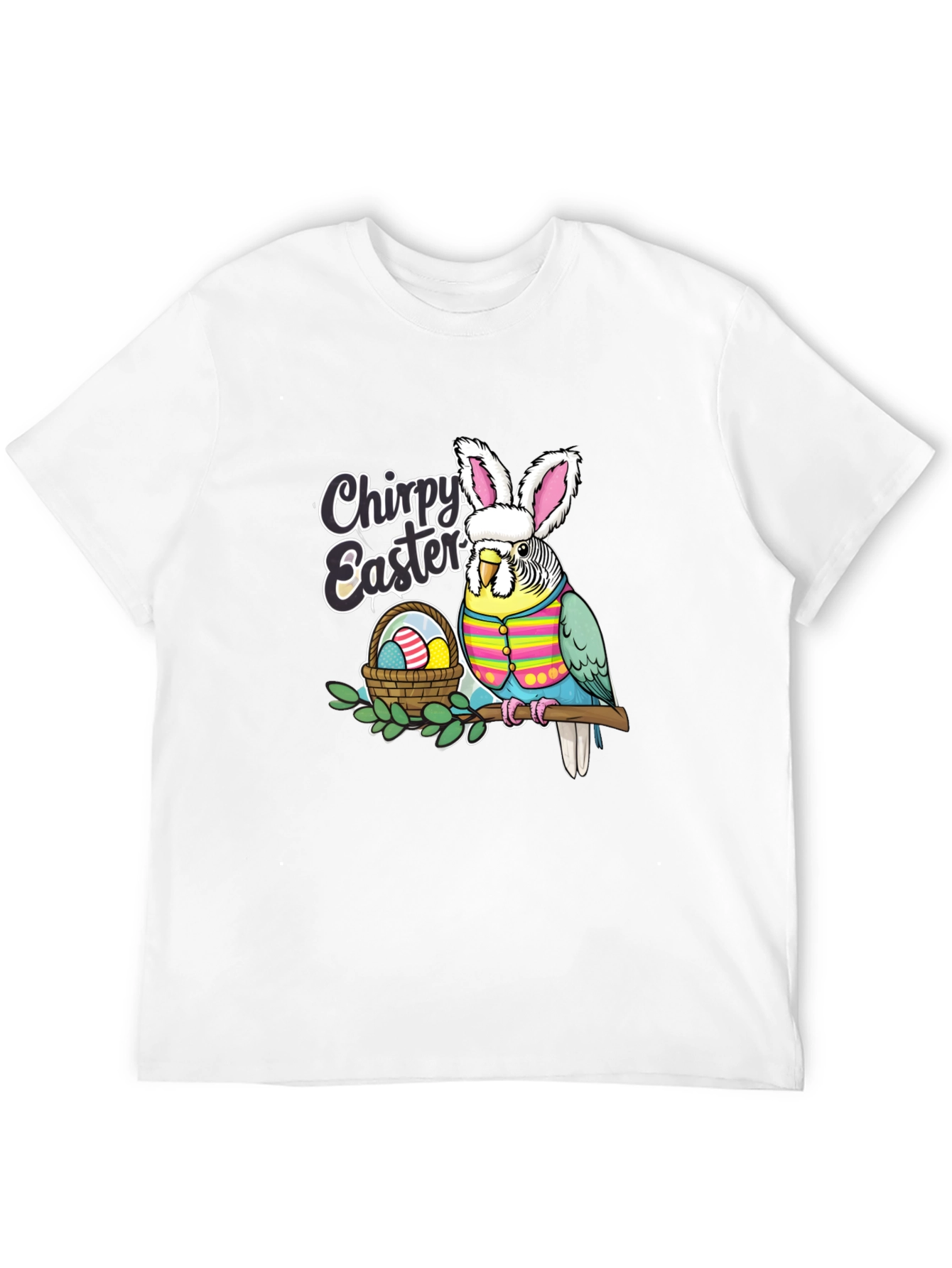 Chirpy Easter Budgie T-Shirt