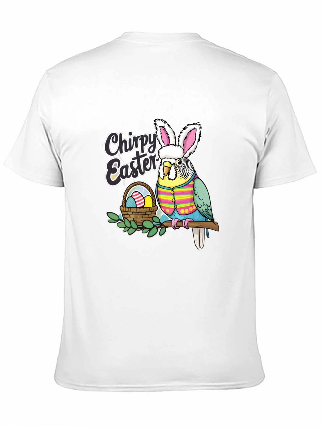 Chirpy Easter Budgie T-Shirt