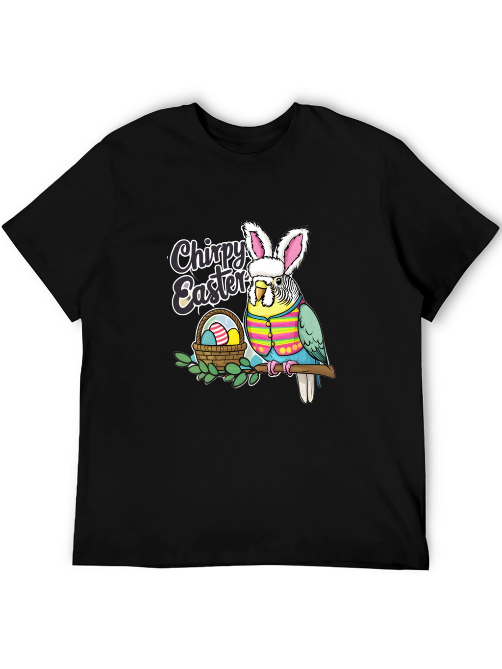 Chirpy Easter Budgie T-Shirt