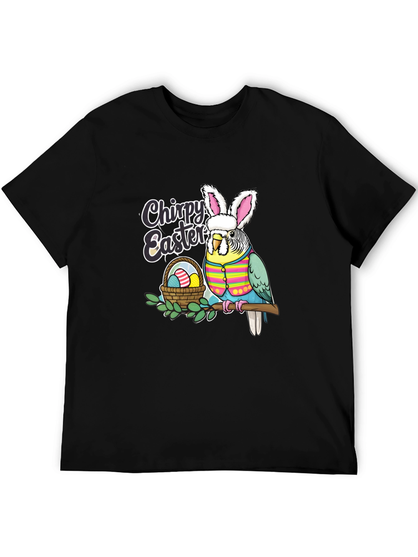 Chirpy Easter Budgie T-Shirt