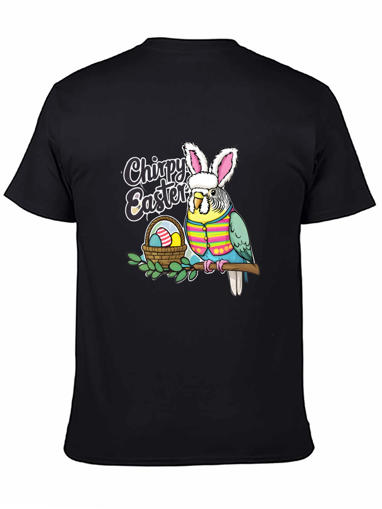 Chirpy Easter Budgie T-Shirt