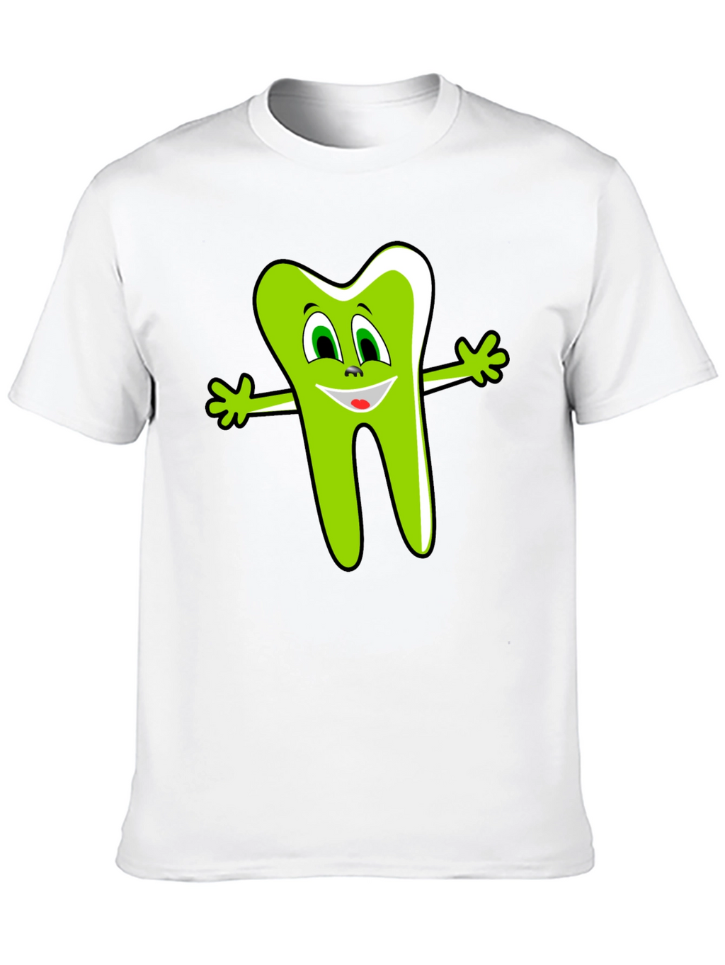 Funny Tooth Graphic Tee - Black Cotton Shirt