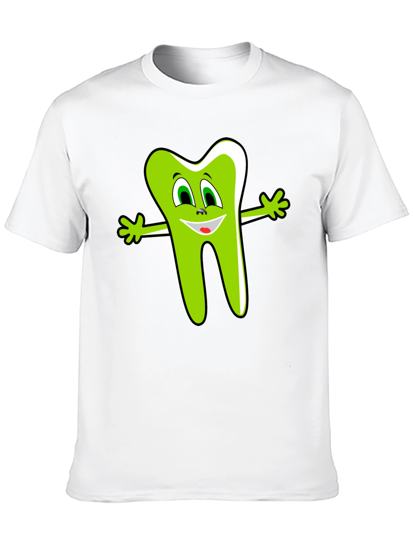 Funny Tooth Graphic Tee - Black Cotton Shirt