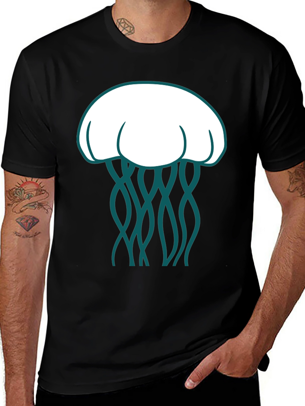 Jellyfish Graphic Tee - Unique Ocean Life Design