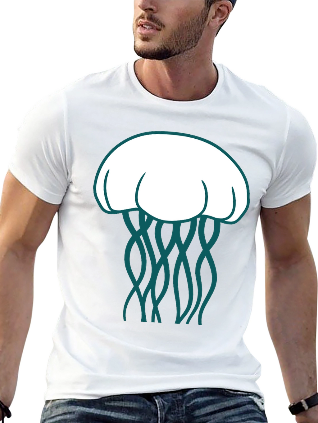 Jellyfish Graphic Tee - Unique Ocean Life Design