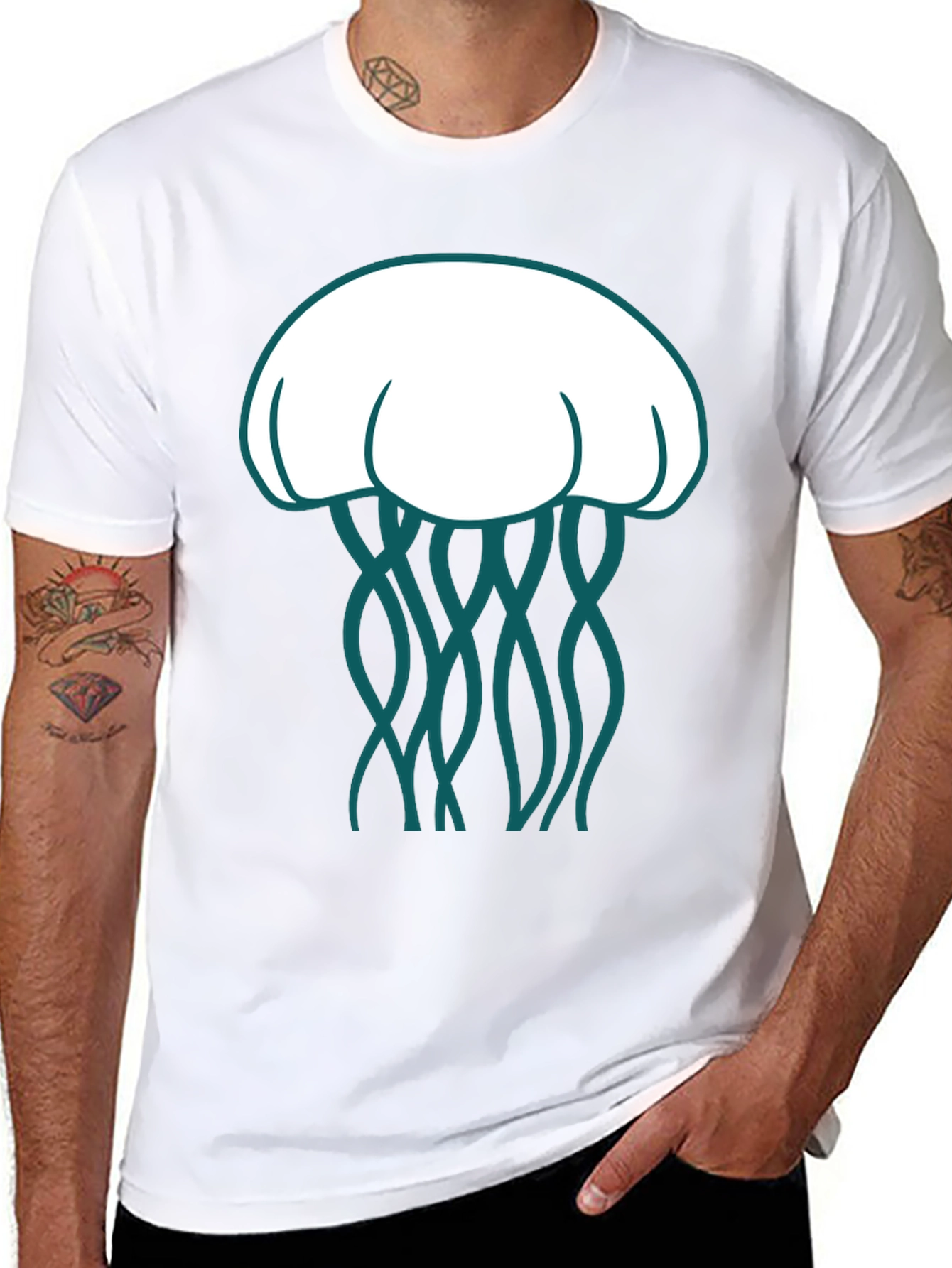 Jellyfish Graphic Tee - Unique Ocean Life Design