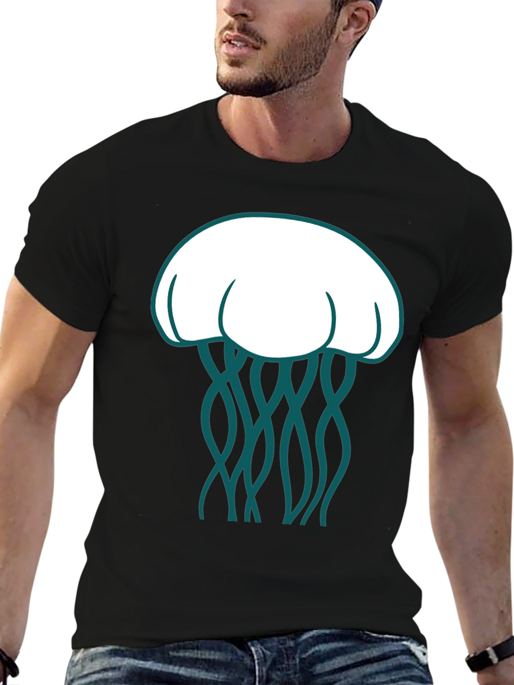 Jellyfish Graphic Tee - Unique Ocean Life Design