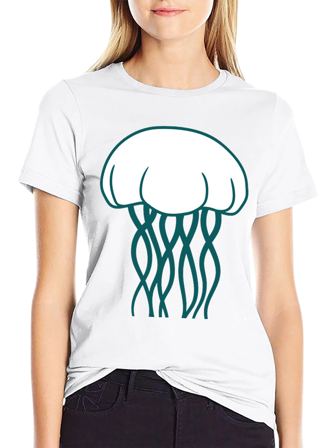 Jellyfish Graphic Tee - Unique Ocean Life Design