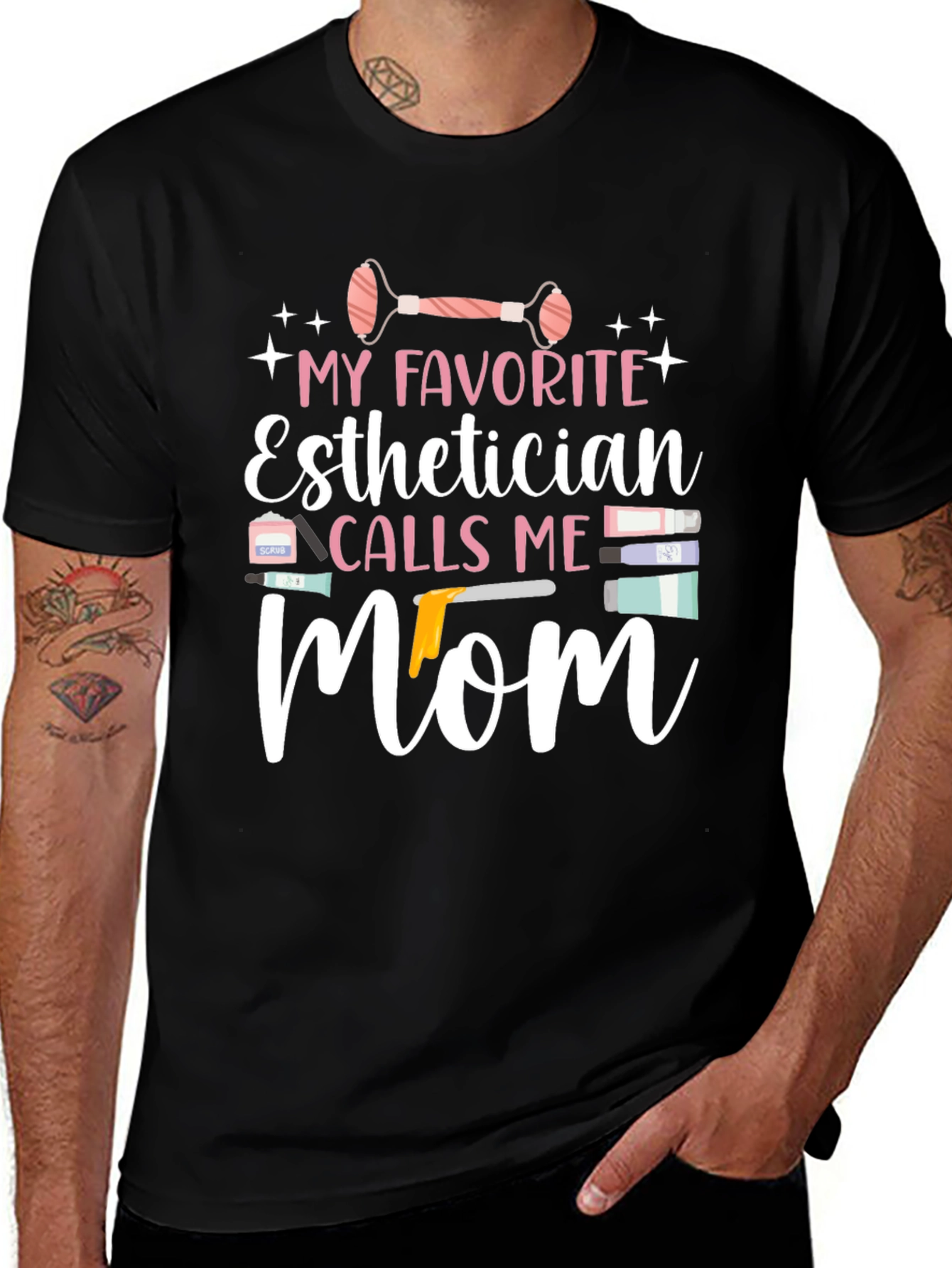 Esthetician Mom T-Shirt - Cute Gift for Skincare Lover