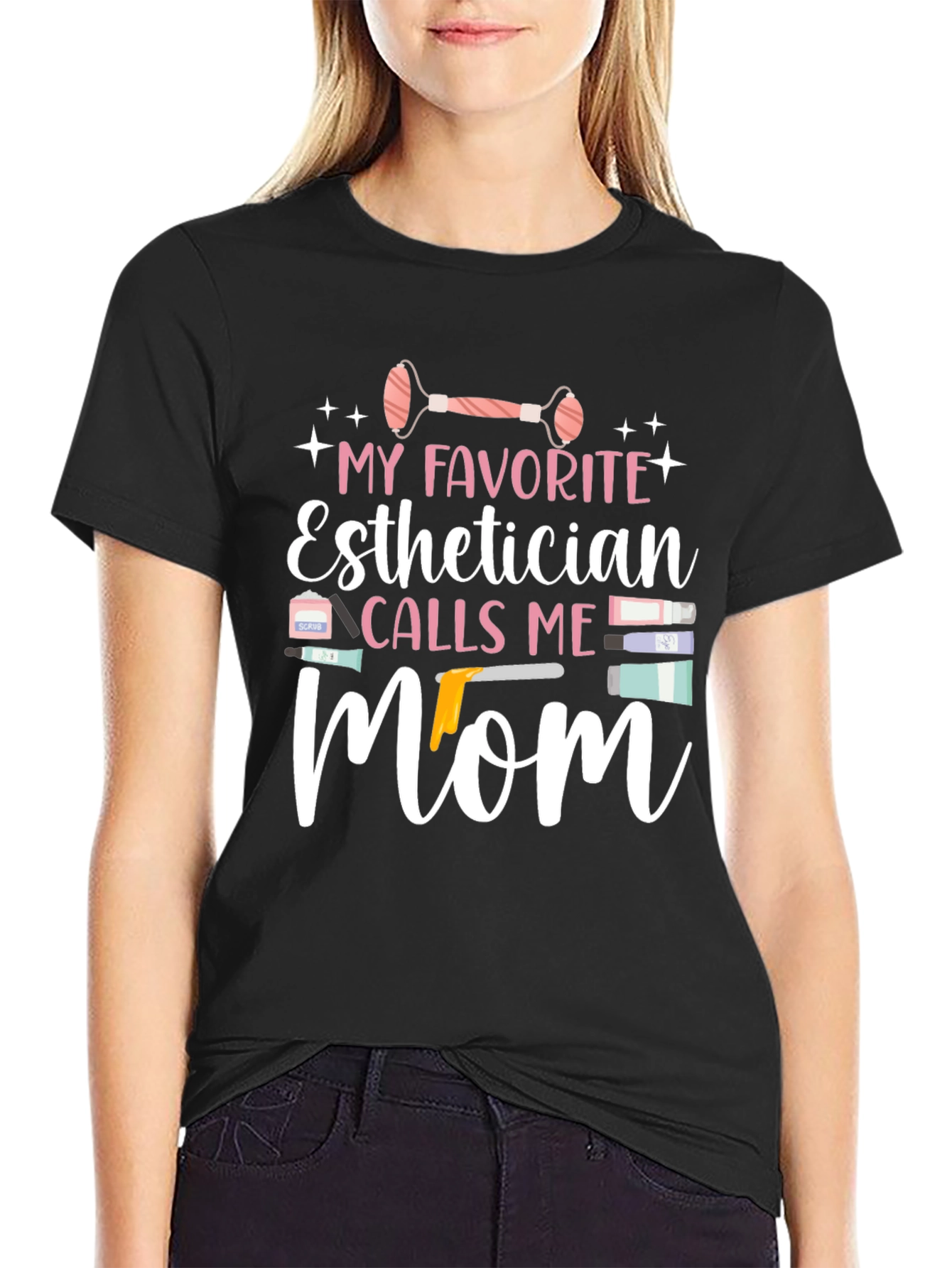 Esthetician Mom T-Shirt - Cute Gift for Skincare Lover