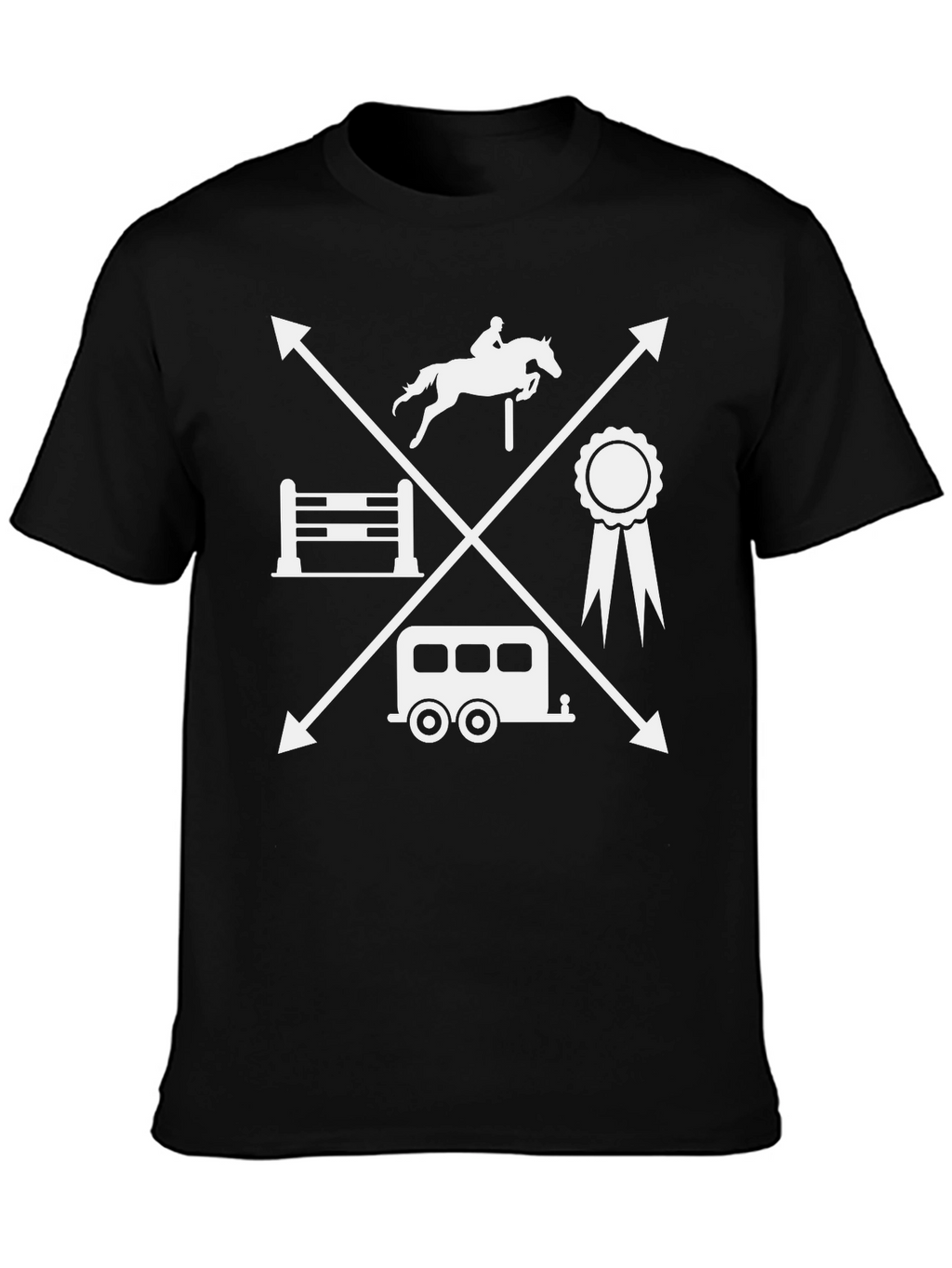 Equestrian T-Shirt - Horse Jumping Tee