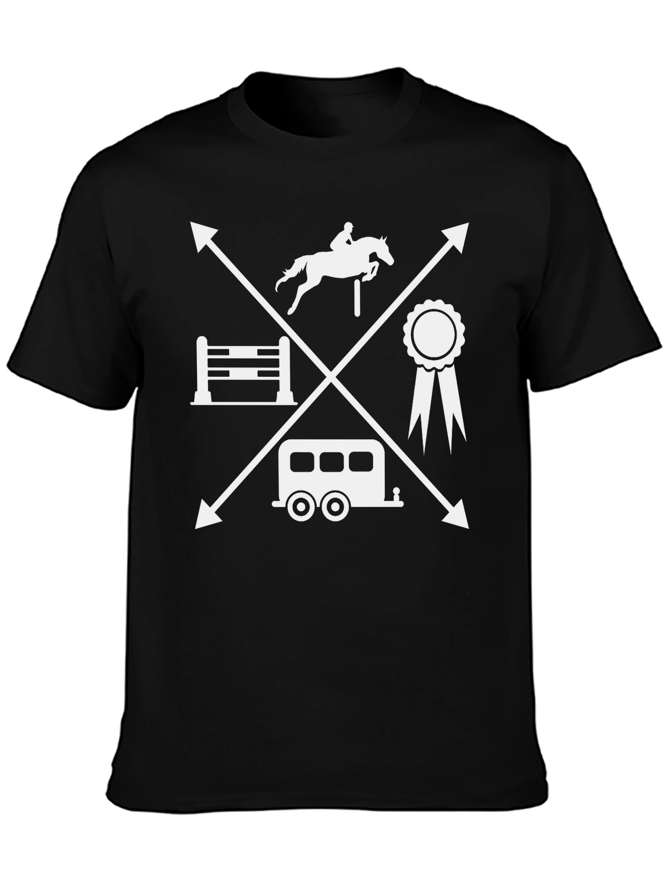 Equestrian T-Shirt - Horse Jumping Tee