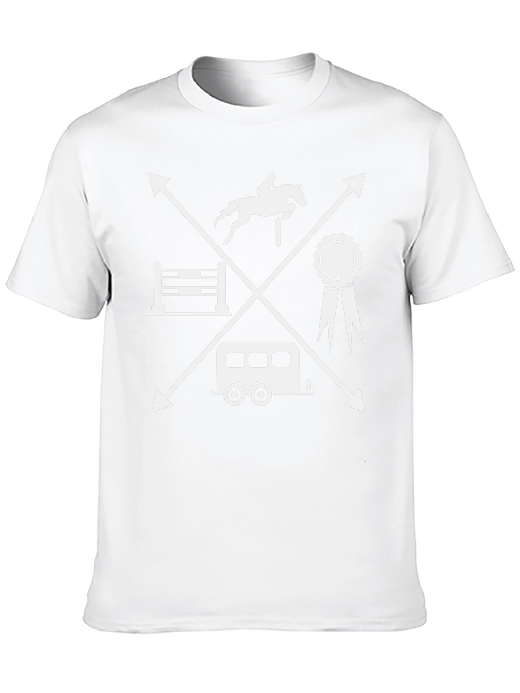 Equestrian T-Shirt - Horse Jumping Tee