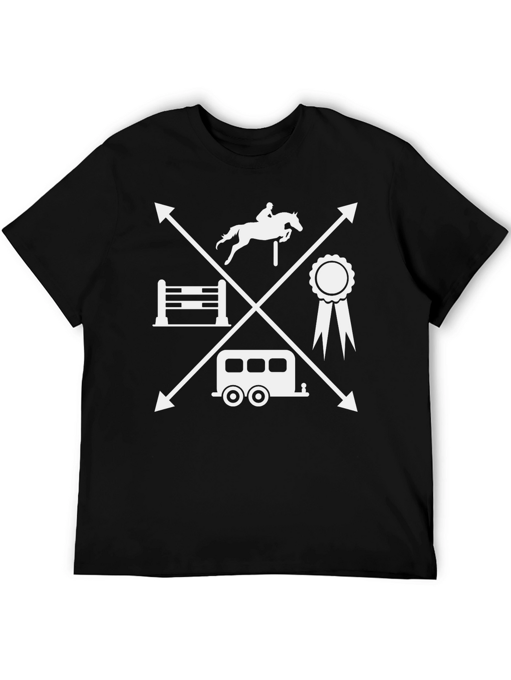 Equestrian T-Shirt - Horse Jumping Tee