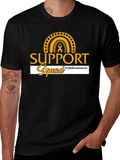 Childhood Cancer Awareness Support Squad Black T-Shirt