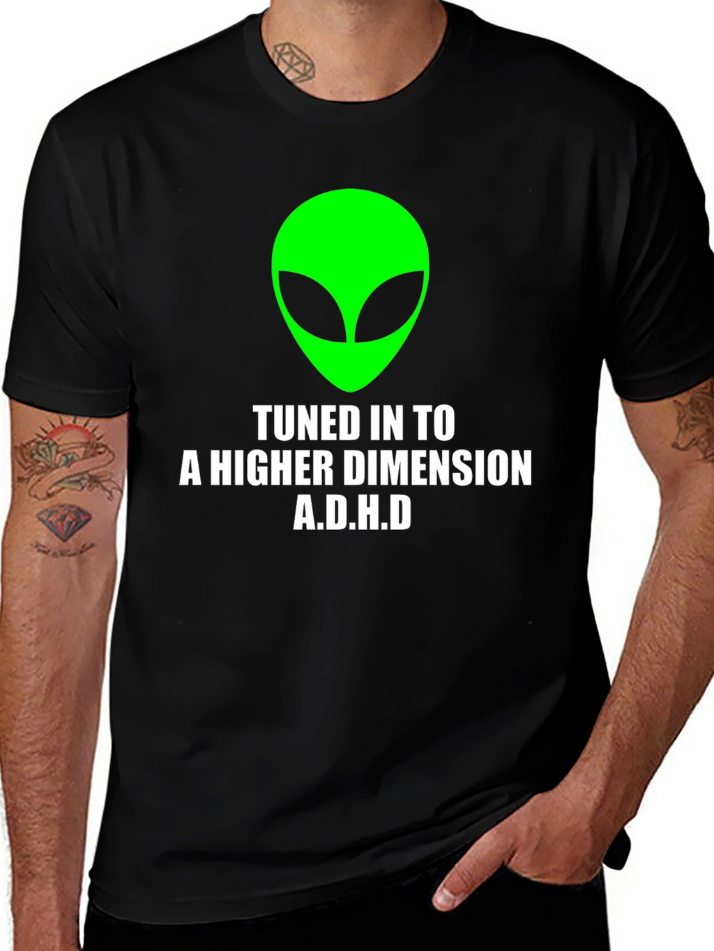 Tuned In To A Higher Dimension A.D.H.D T-Shirt