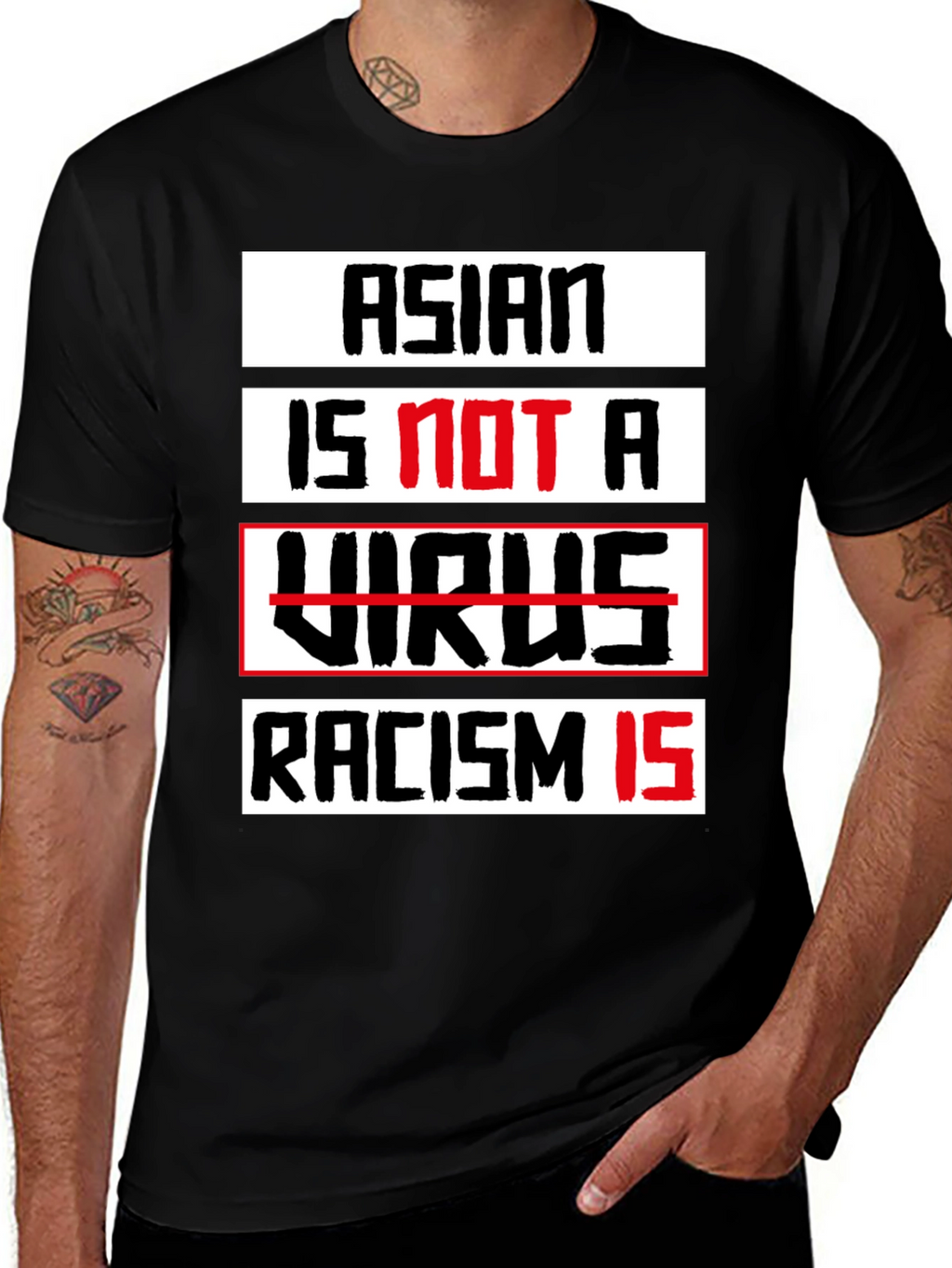 Asian Is Not A Virus T-Shirt - Stop Racism