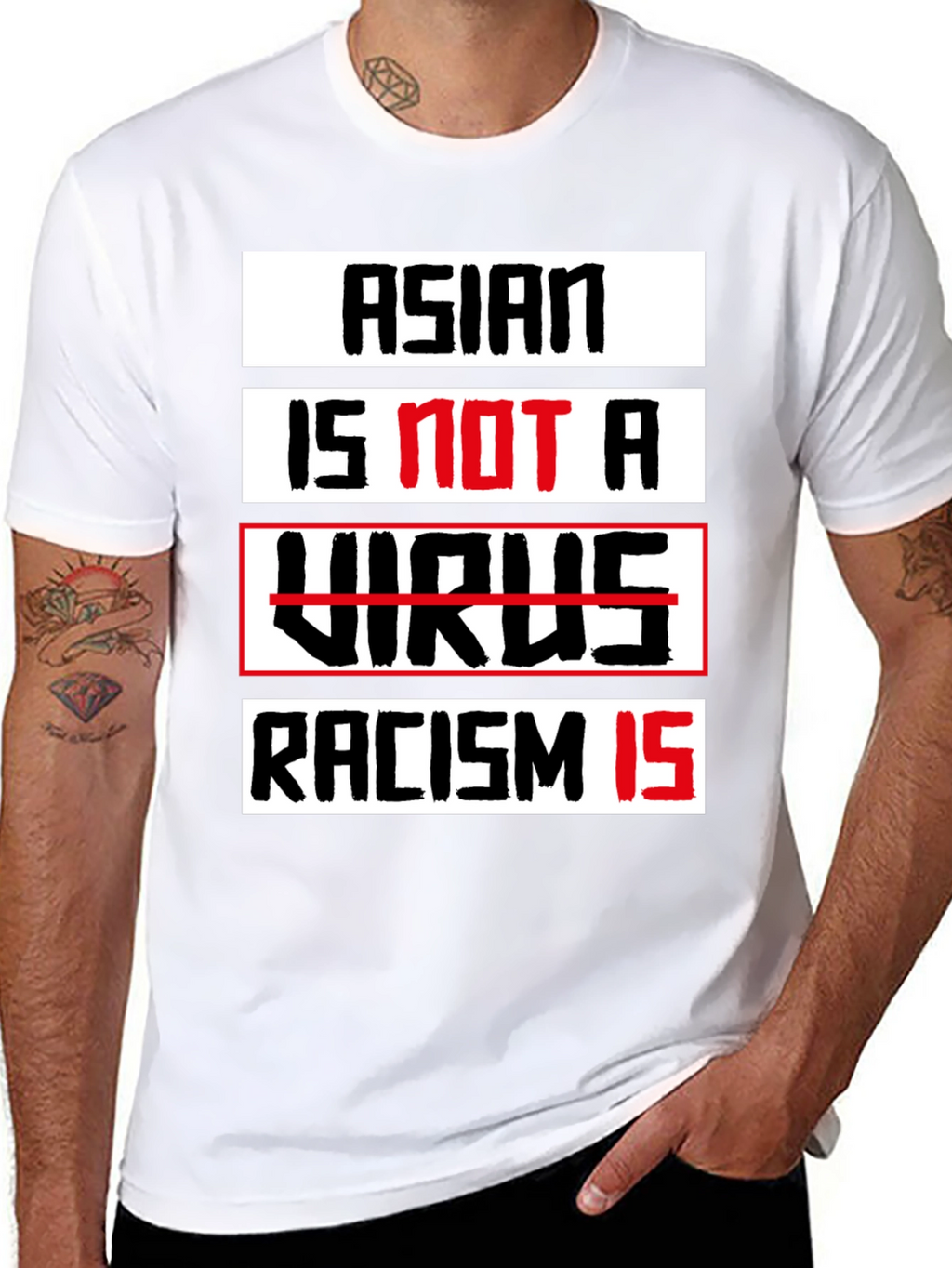 Asian Is Not A Virus T-Shirt - Stop Racism