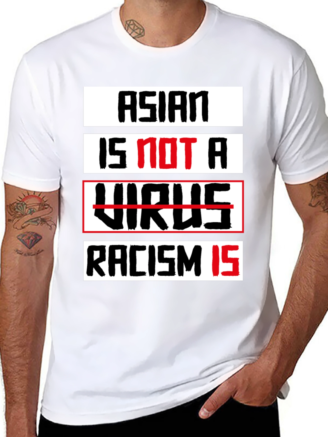 Asian Is Not A Virus T-Shirt - Stop Racism