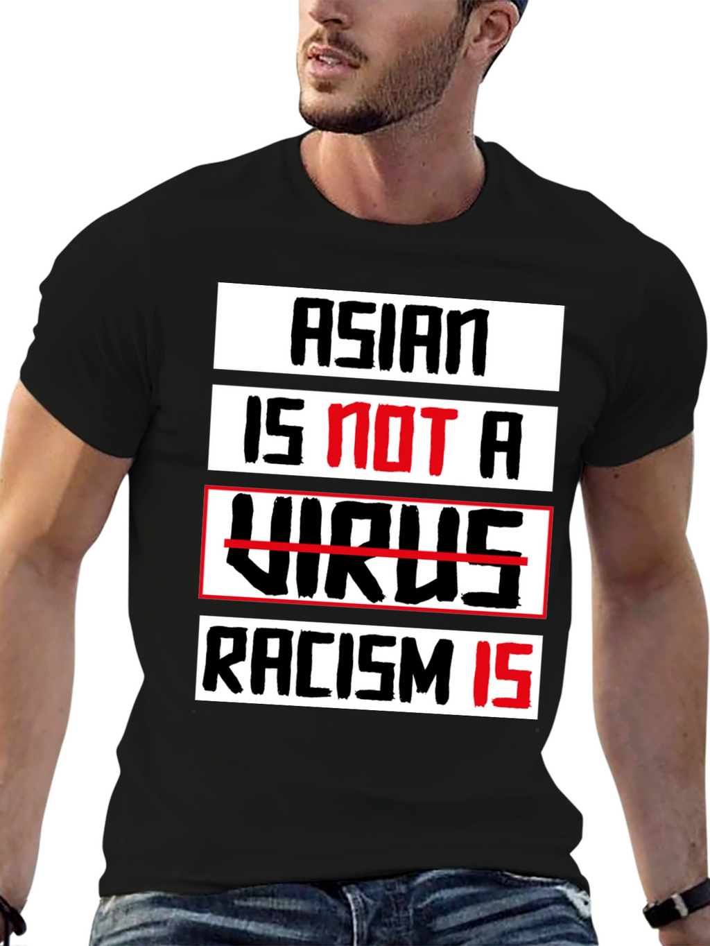 Asian Is Not A Virus T-Shirt - Stop Racism