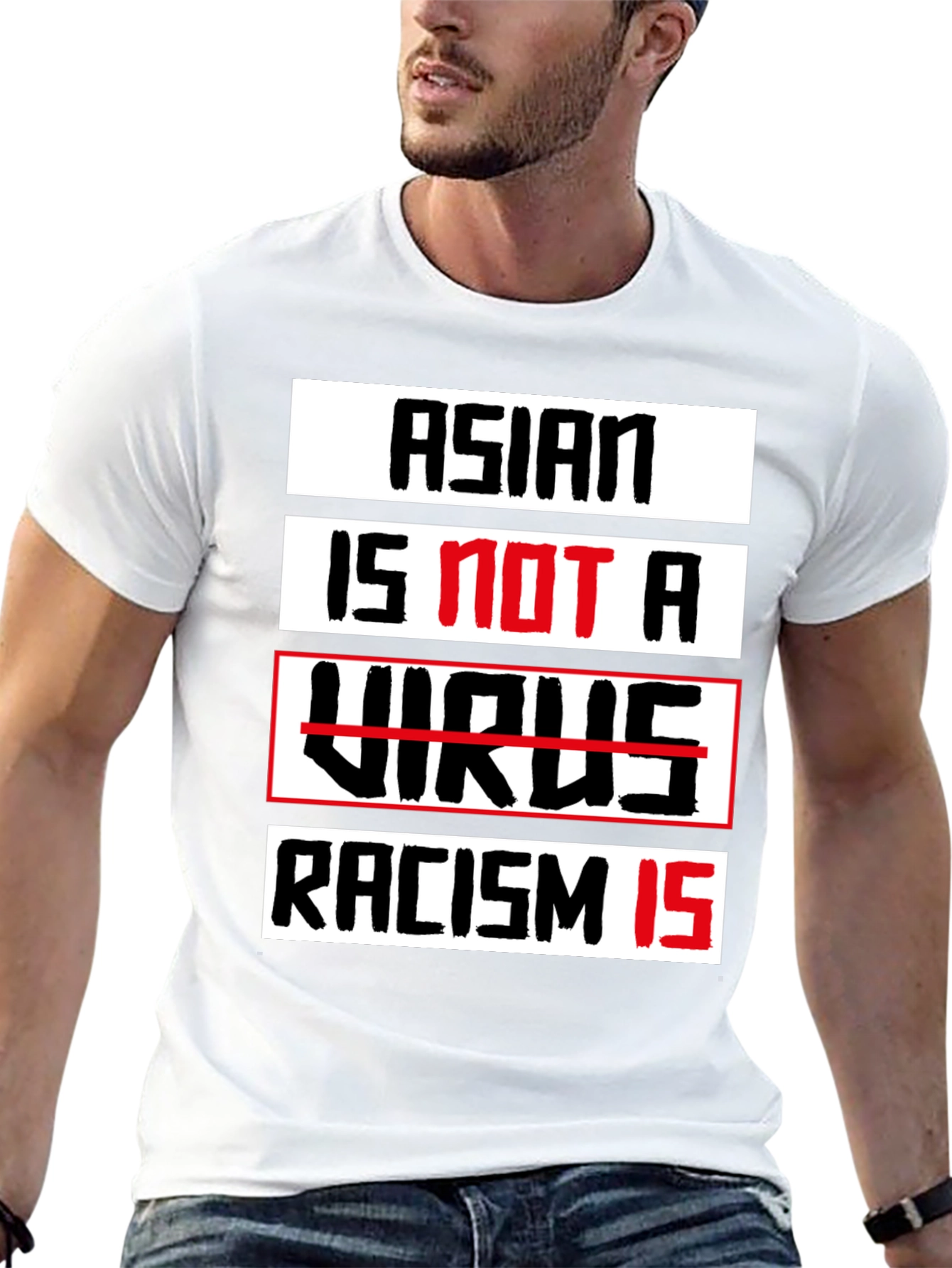 Asian Is Not A Virus T-Shirt - Stop Racism