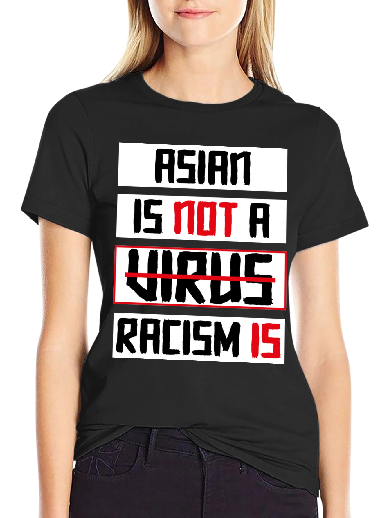 Asian Is Not A Virus T-Shirt - Stop Racism