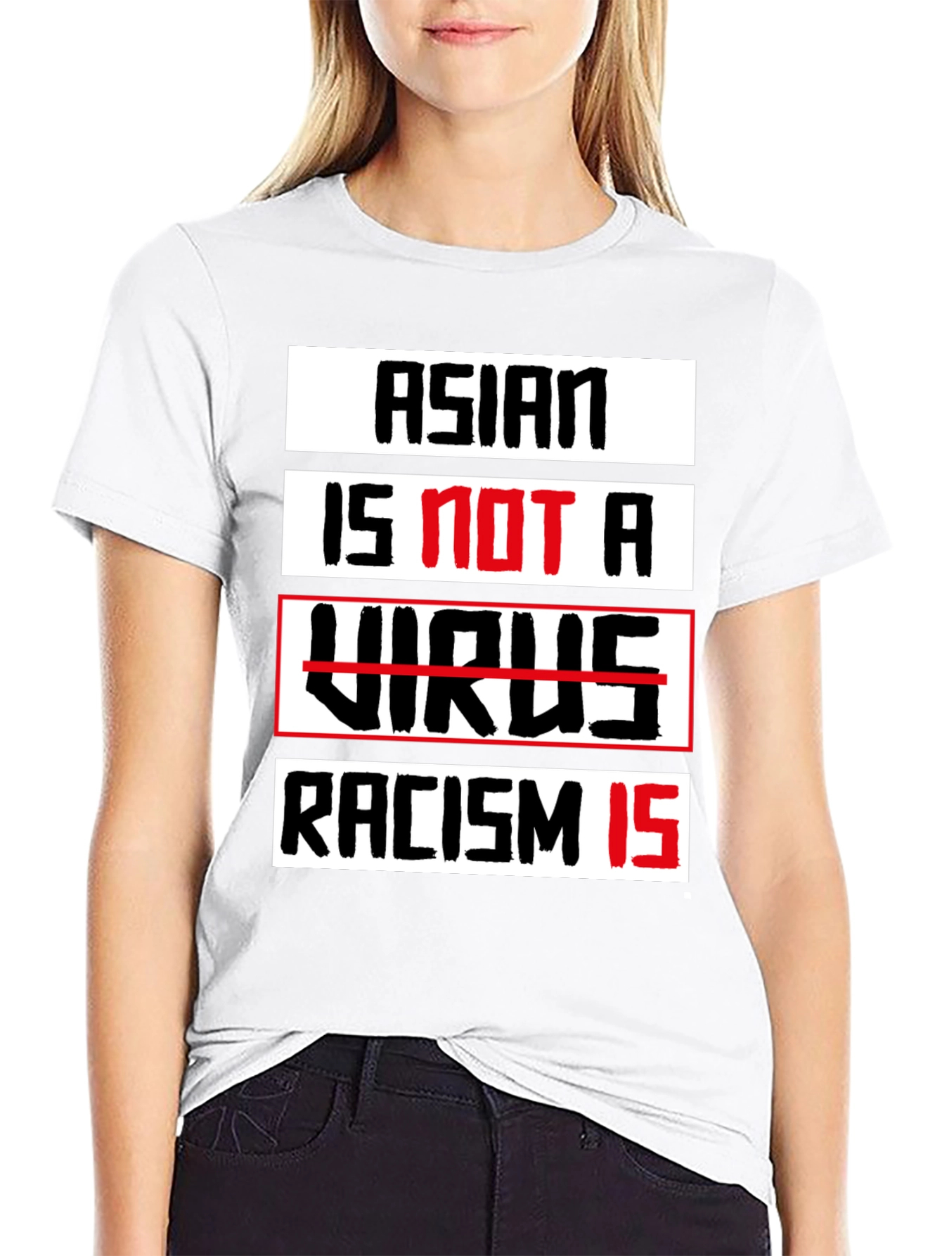 Asian Is Not A Virus T-Shirt - Stop Racism