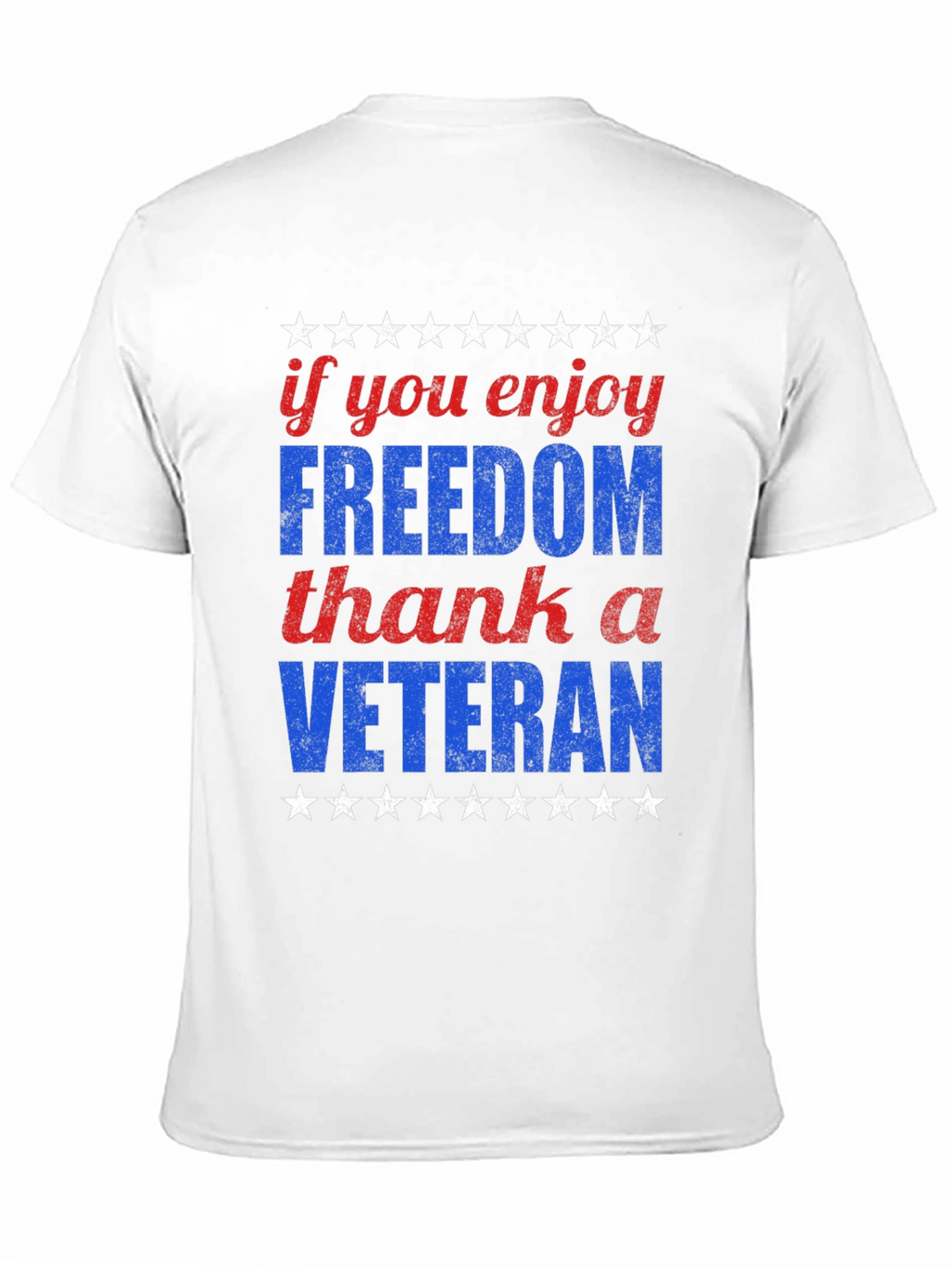 Patriotic Freedom Veteran Graphic Tee