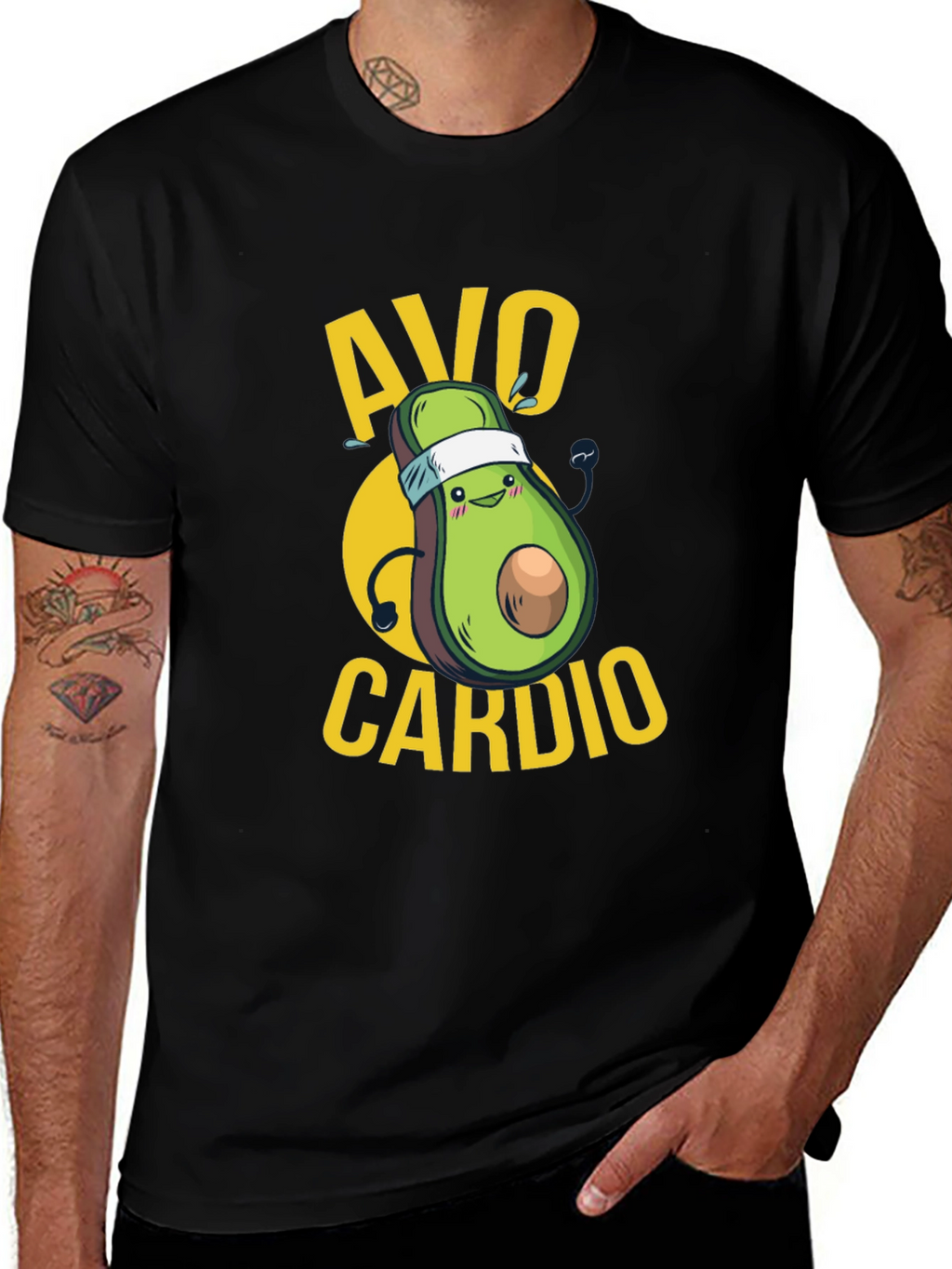 Avo Cardio T-Shirt - Funny Avocado Workout Tee