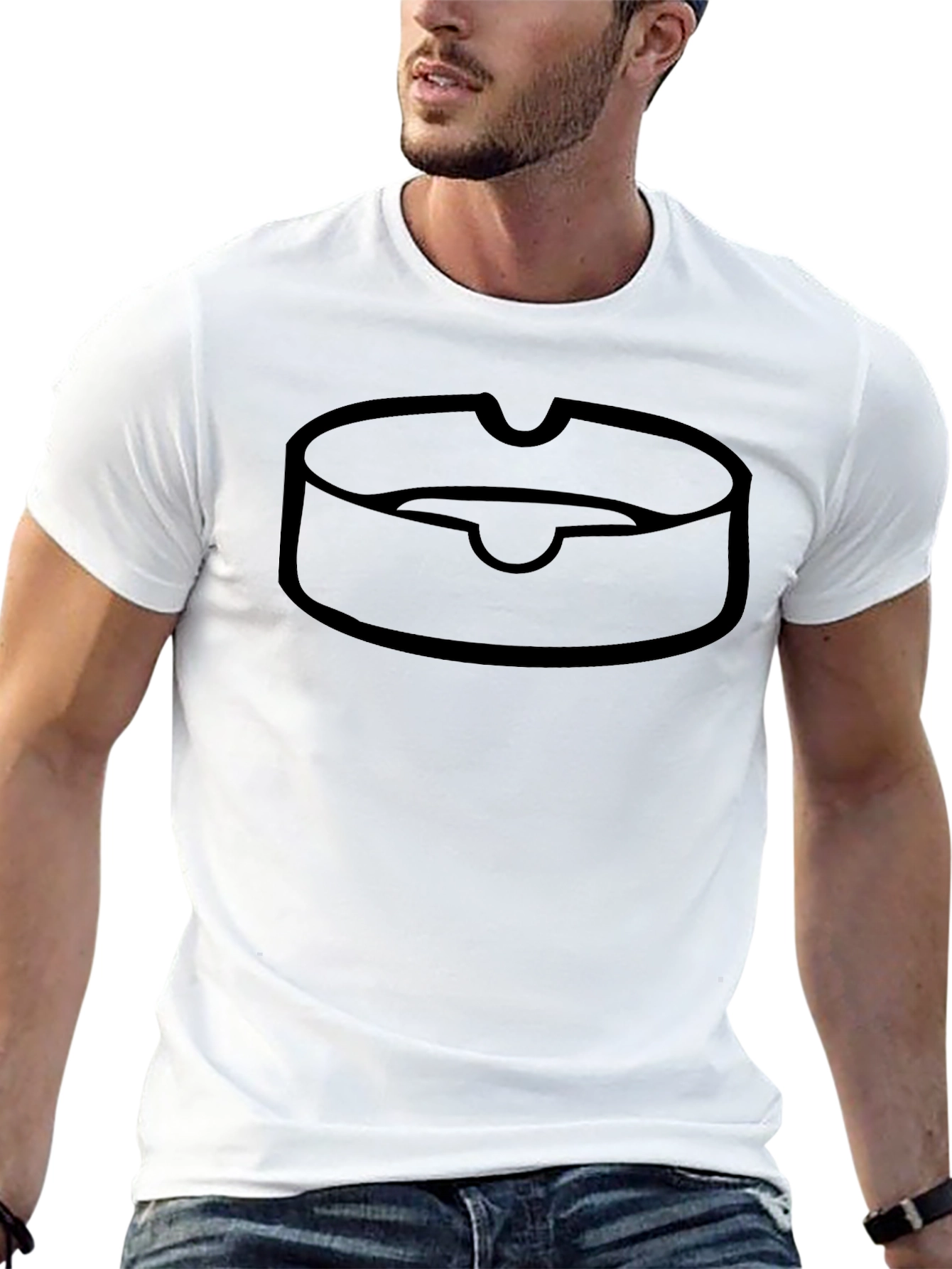 Ashtray Graphic Tee - Bold Statement Shirt
