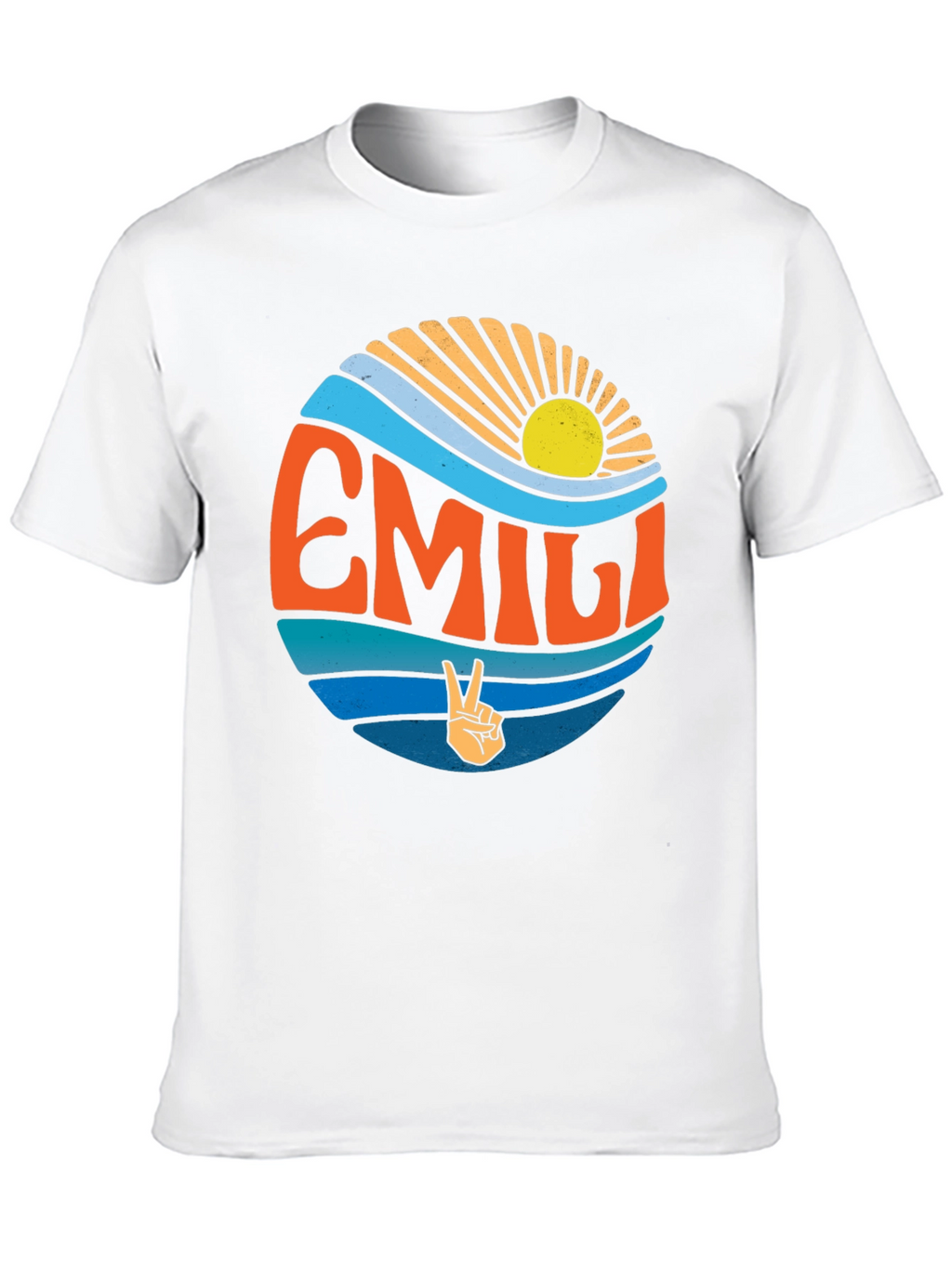 EMILI Peace Sign Wave T-Shirt