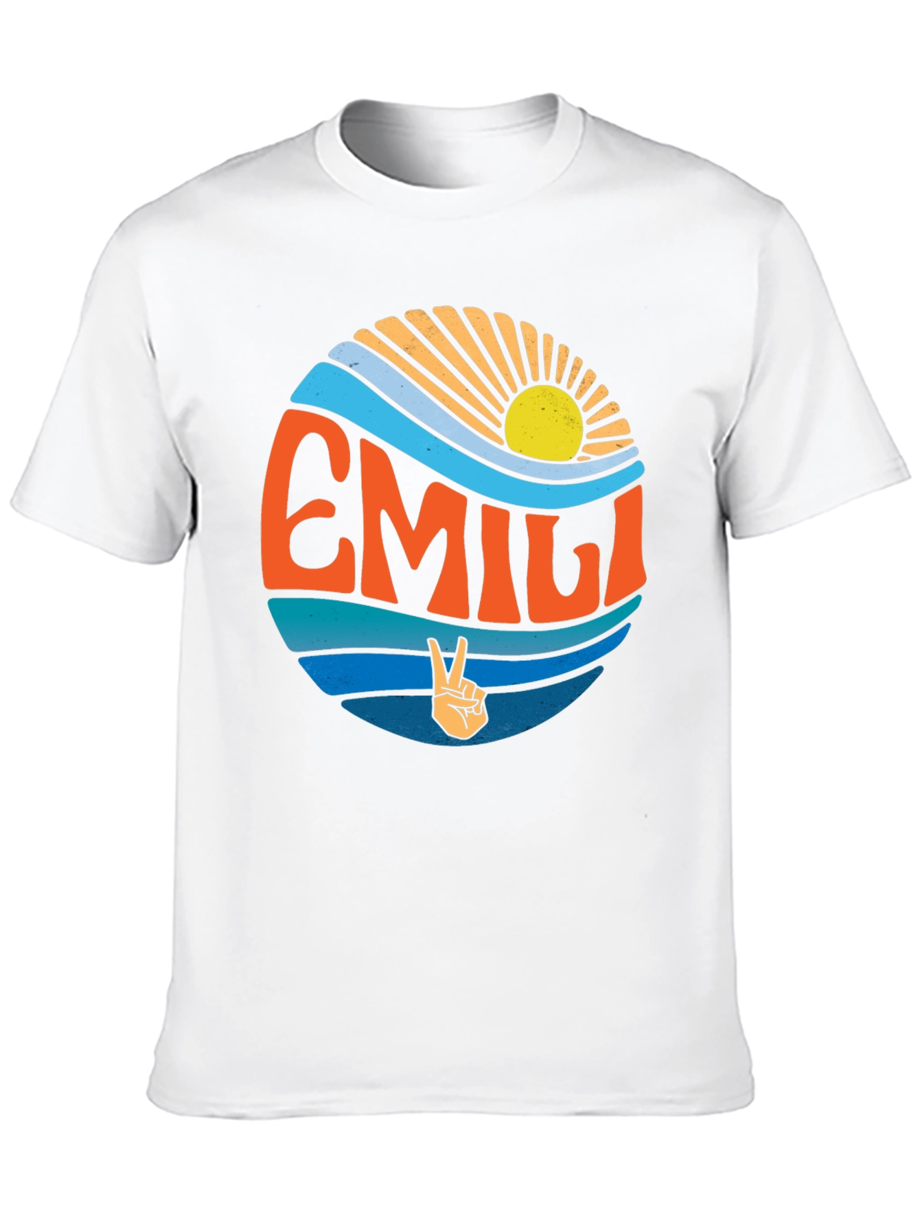 EMILI Peace Sign Wave T-Shirt