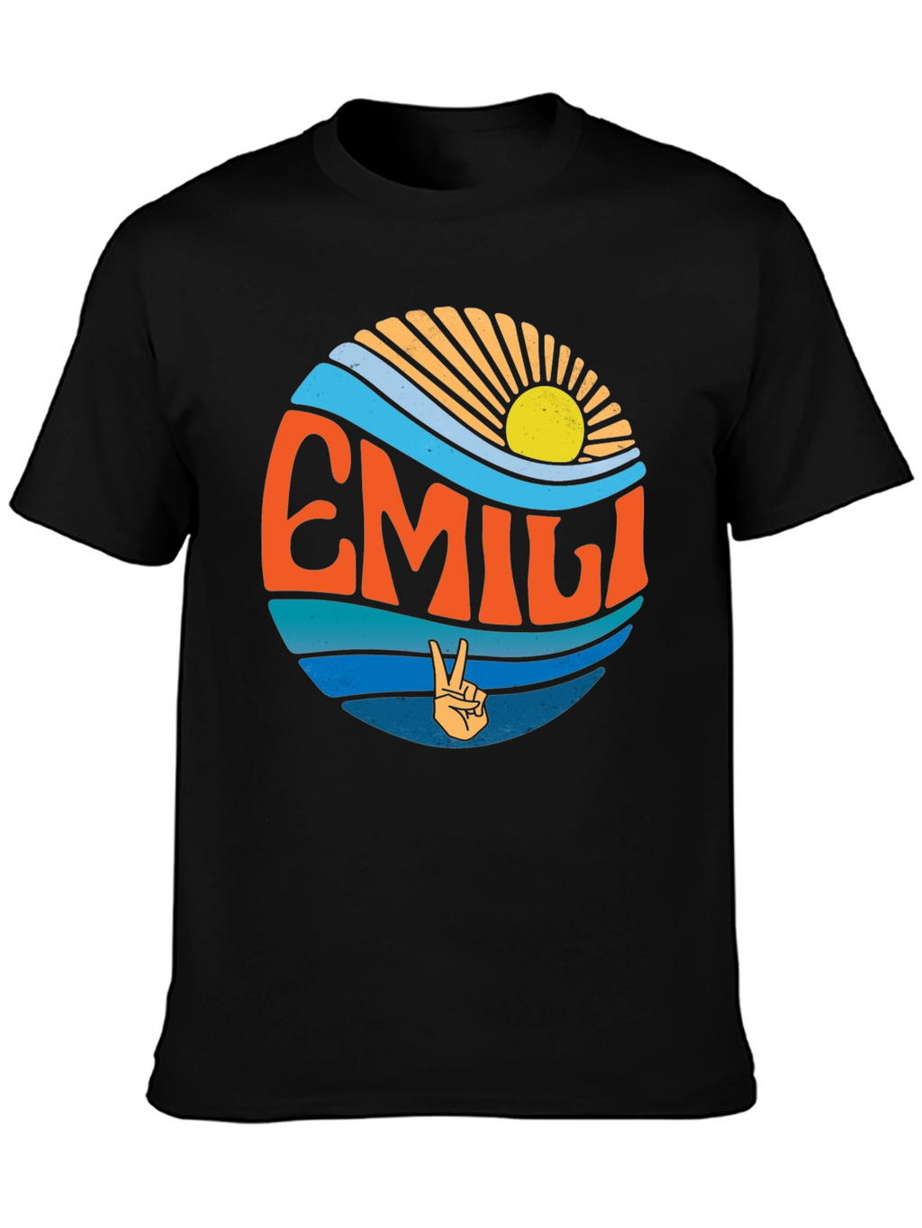 EMILI Peace Sign Wave T-Shirt