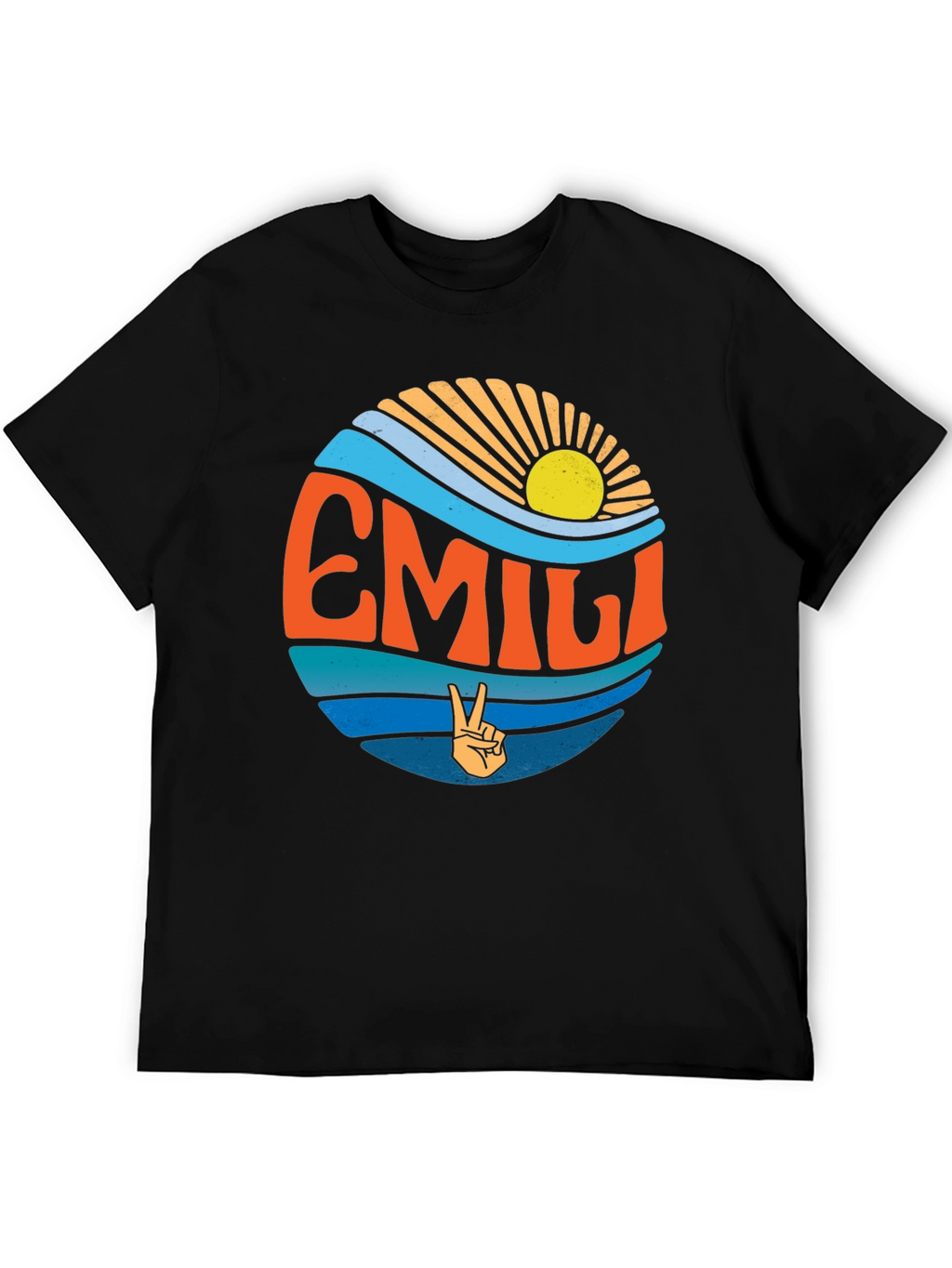 EMILI Peace Sign Wave T-Shirt