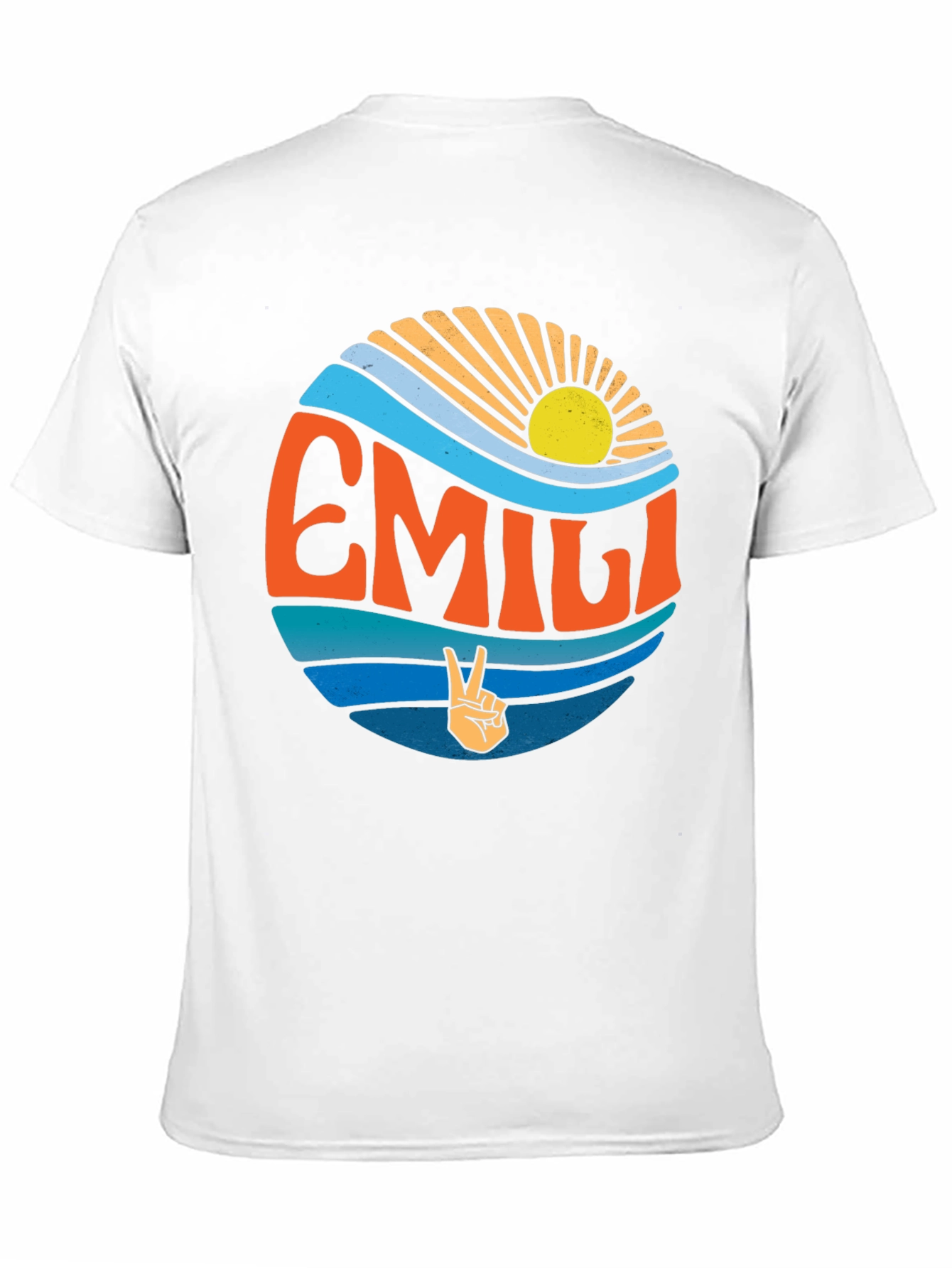 EMILI Peace Sign Wave T-Shirt