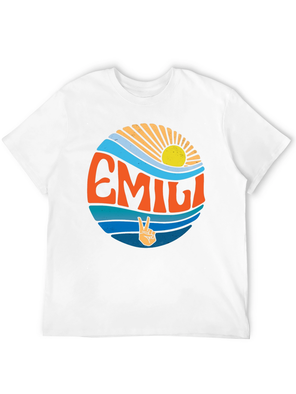 EMILI Peace Sign Wave T-Shirt