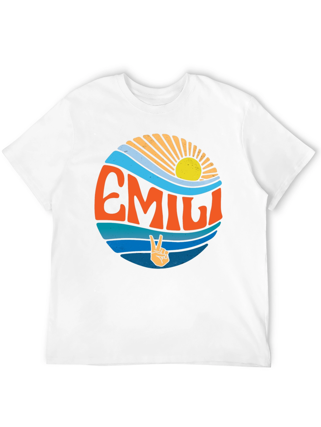 EMILI Peace Sign Wave T-Shirt