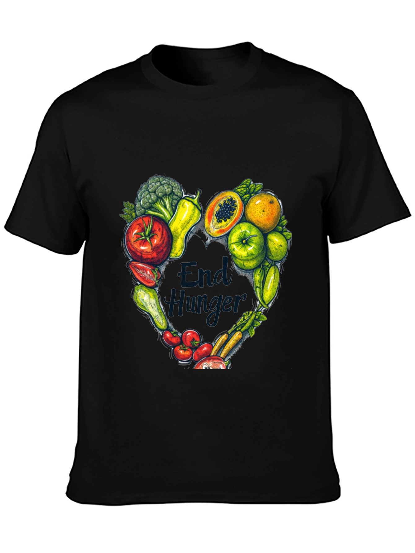 End Hunger Vegan Graphic T-Shirt